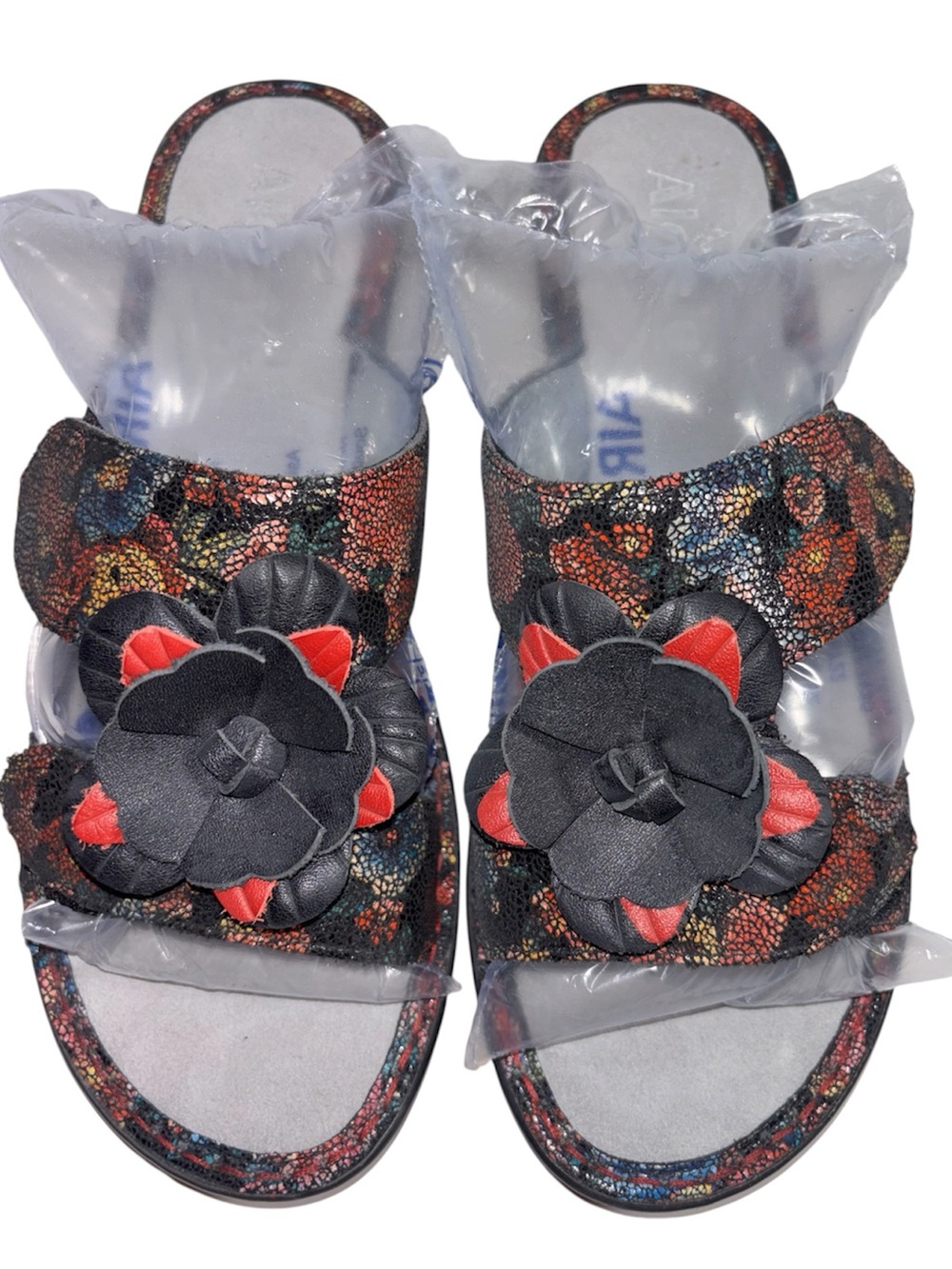 Alegria Floral Sandals Comfort Platform Wedge Open Toe Women’s Size 39 Size 9